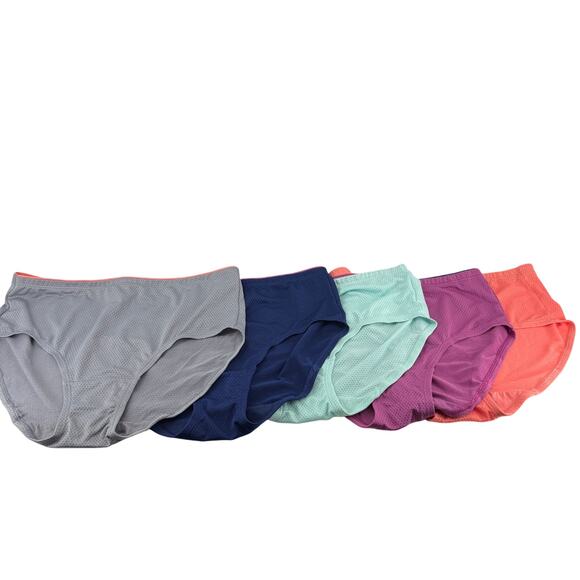 Fruit of Loom Breathable Micro-Mesh Bikini Panty Assorted 5 Pack Womens 6 - Picture 1 of 3